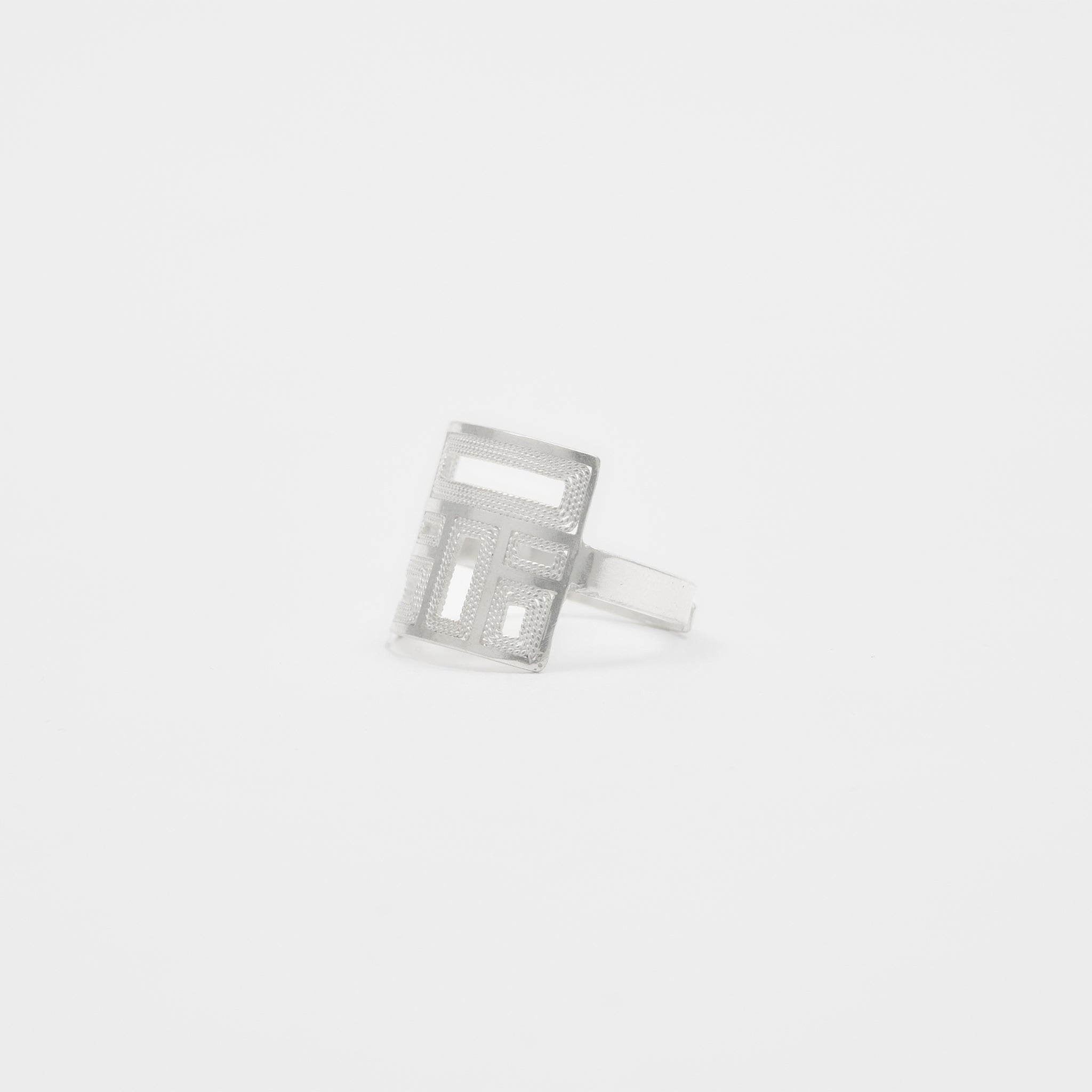 Silver Labyrinth Ring