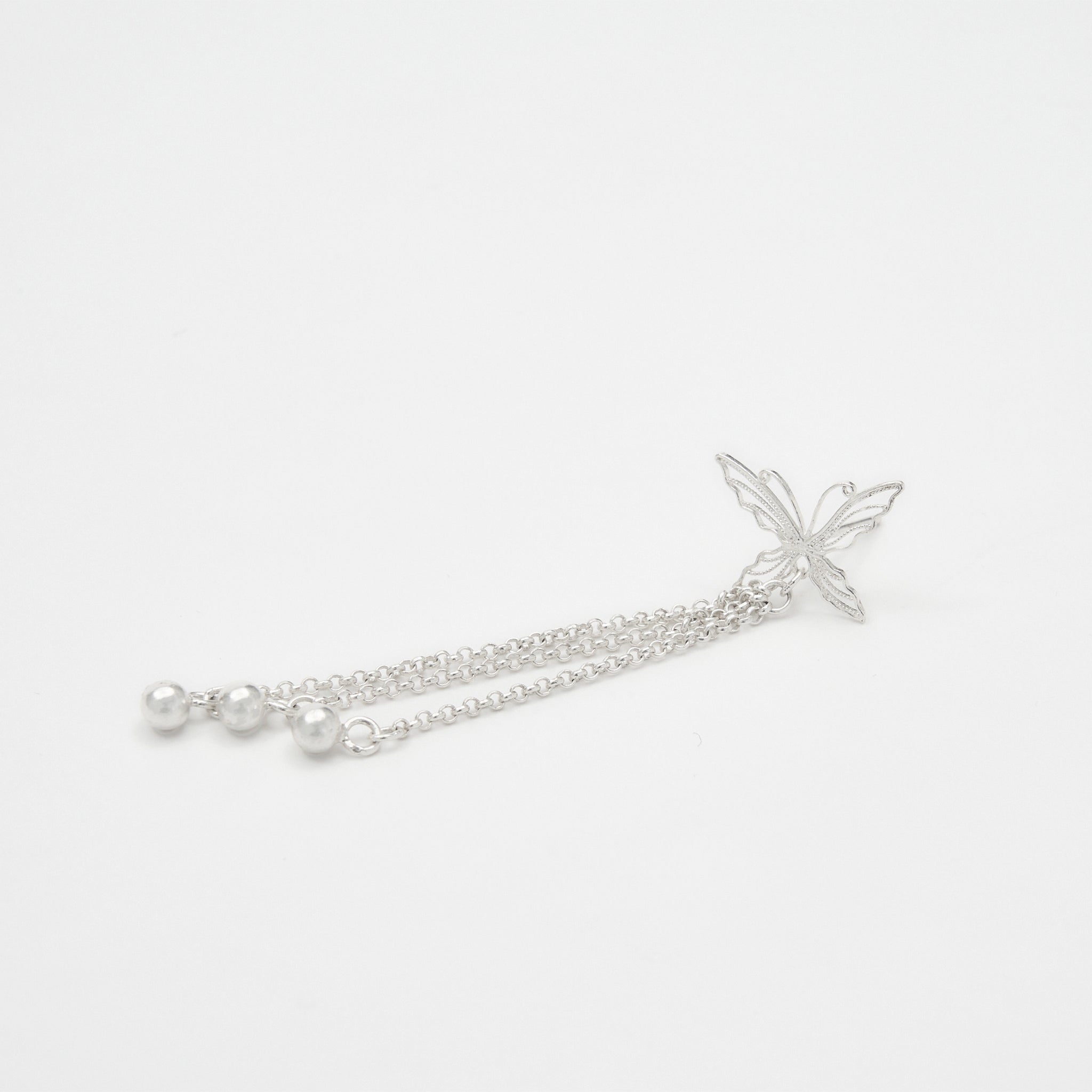 Butterfly Tassel Filigree Earrings