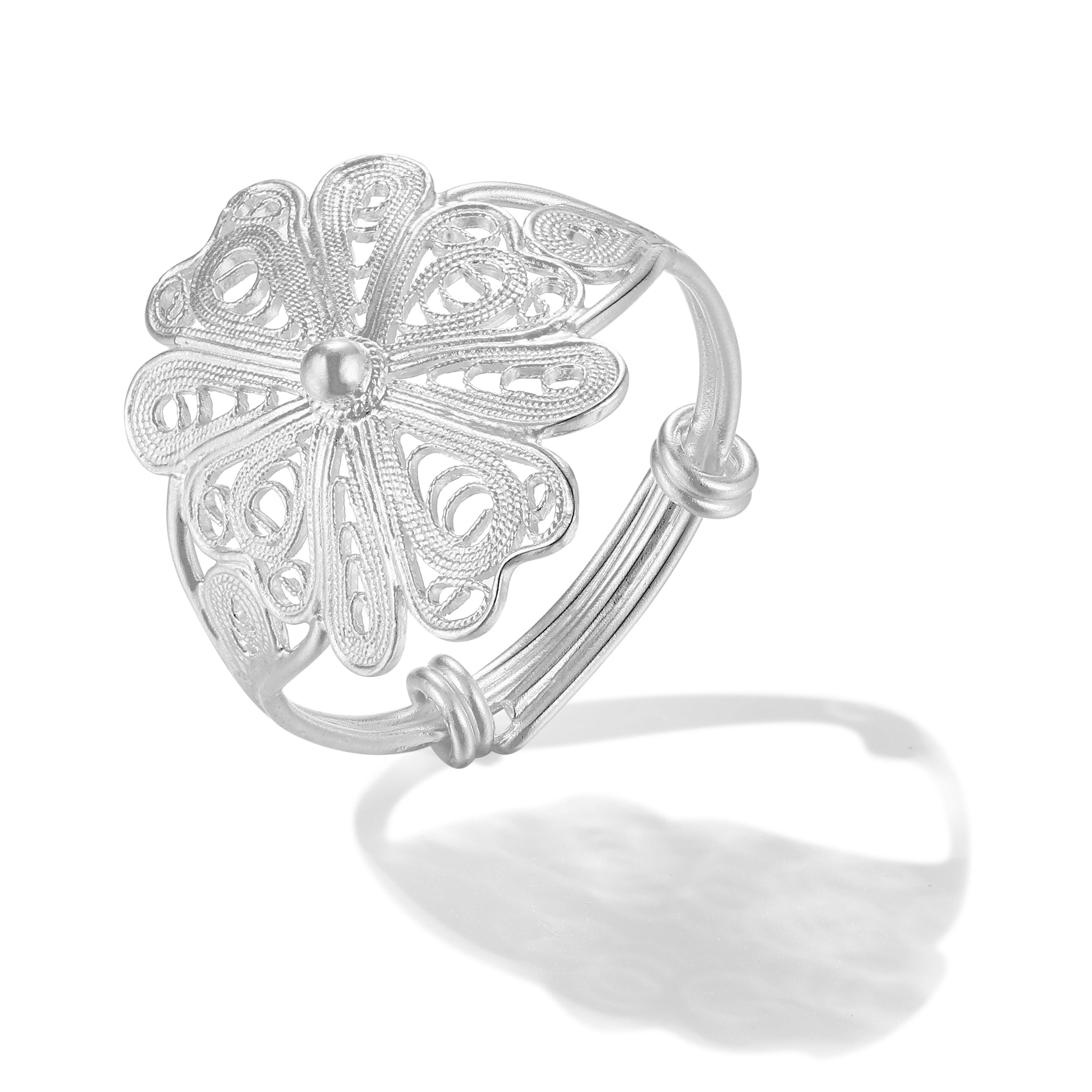 Celestial Blossom Sliver Ring