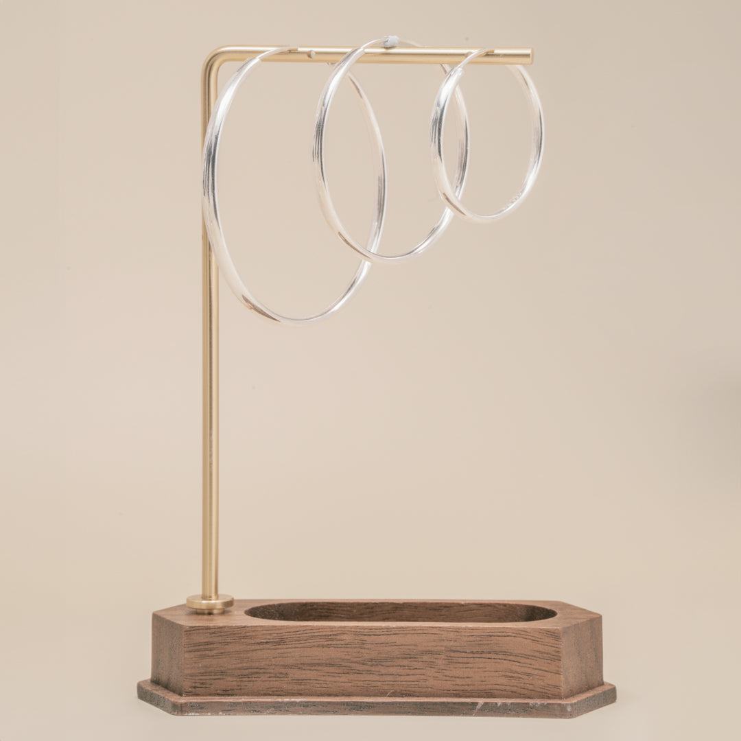 Silver Hoop Earrings