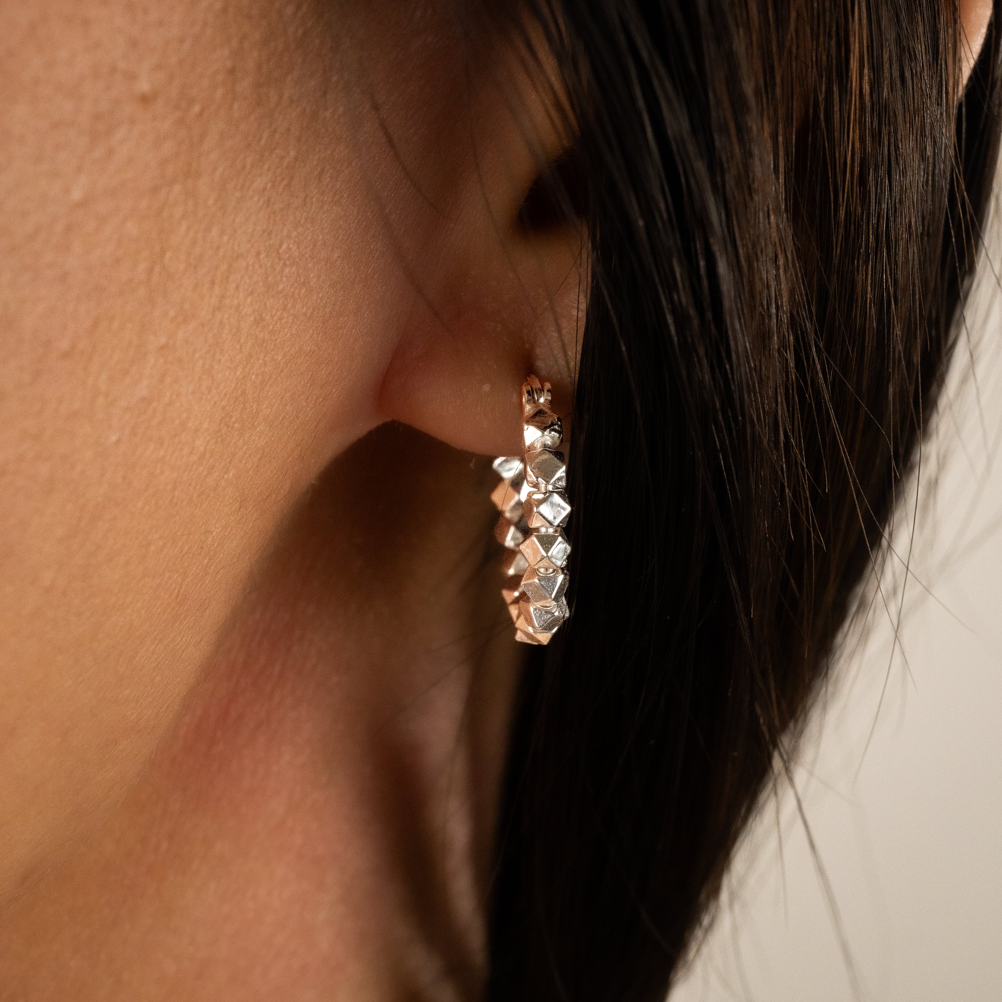 Mosaic Hoop Earrings