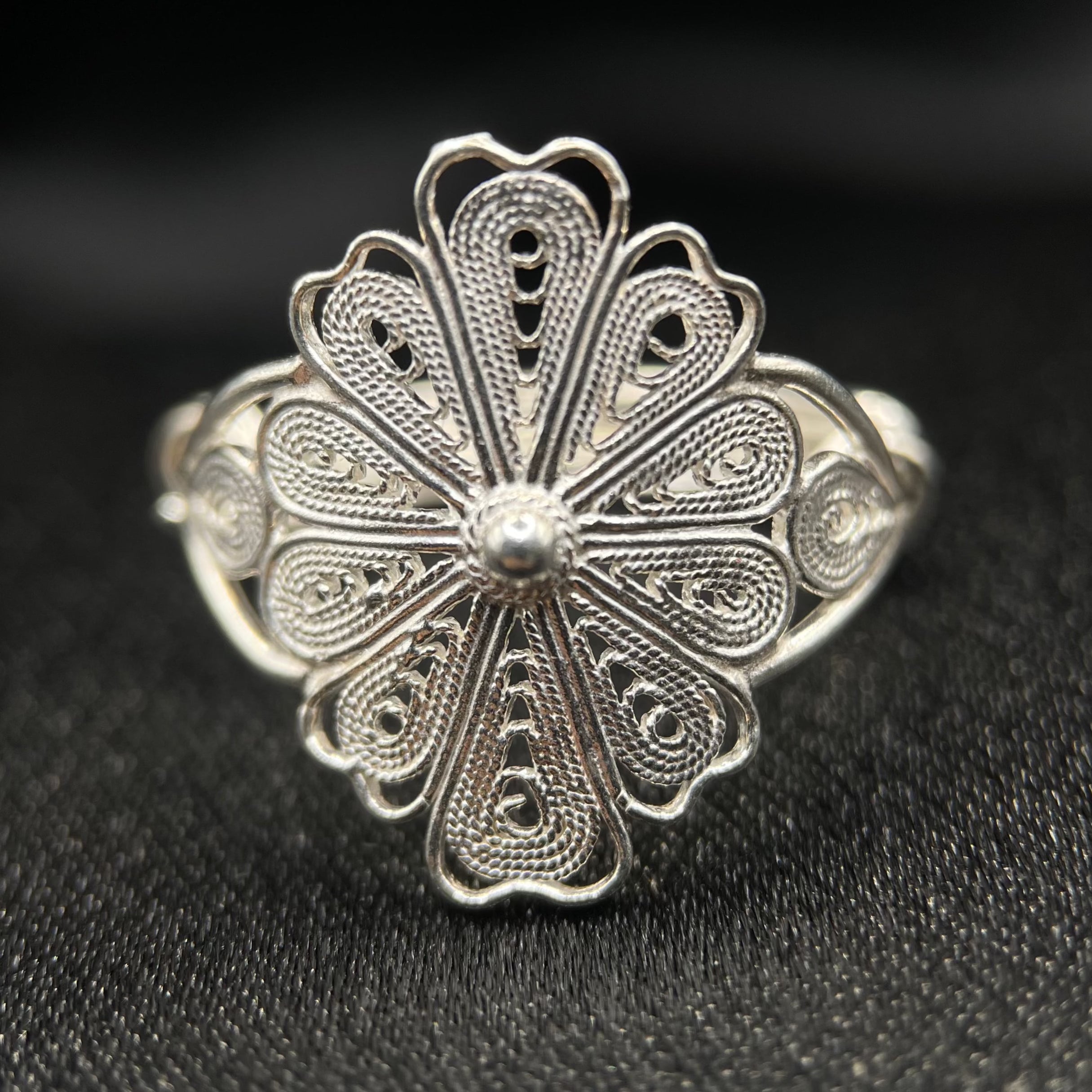 Celestial Blossom Sliver Ring