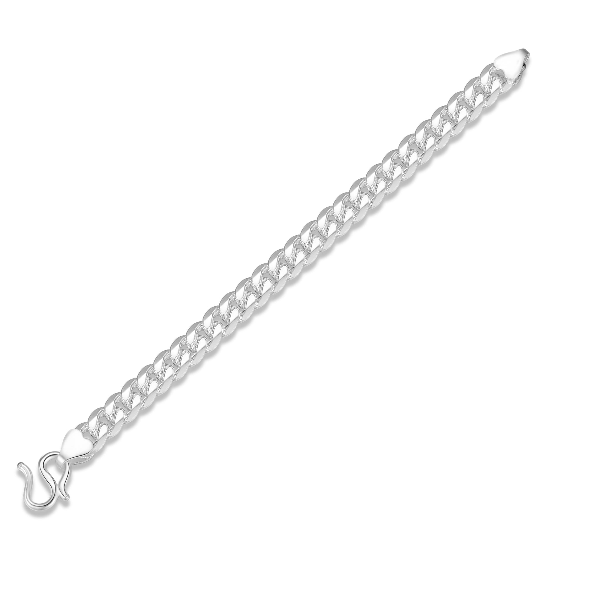 Unisex Fine Silver Link Bracelet II - 7mm