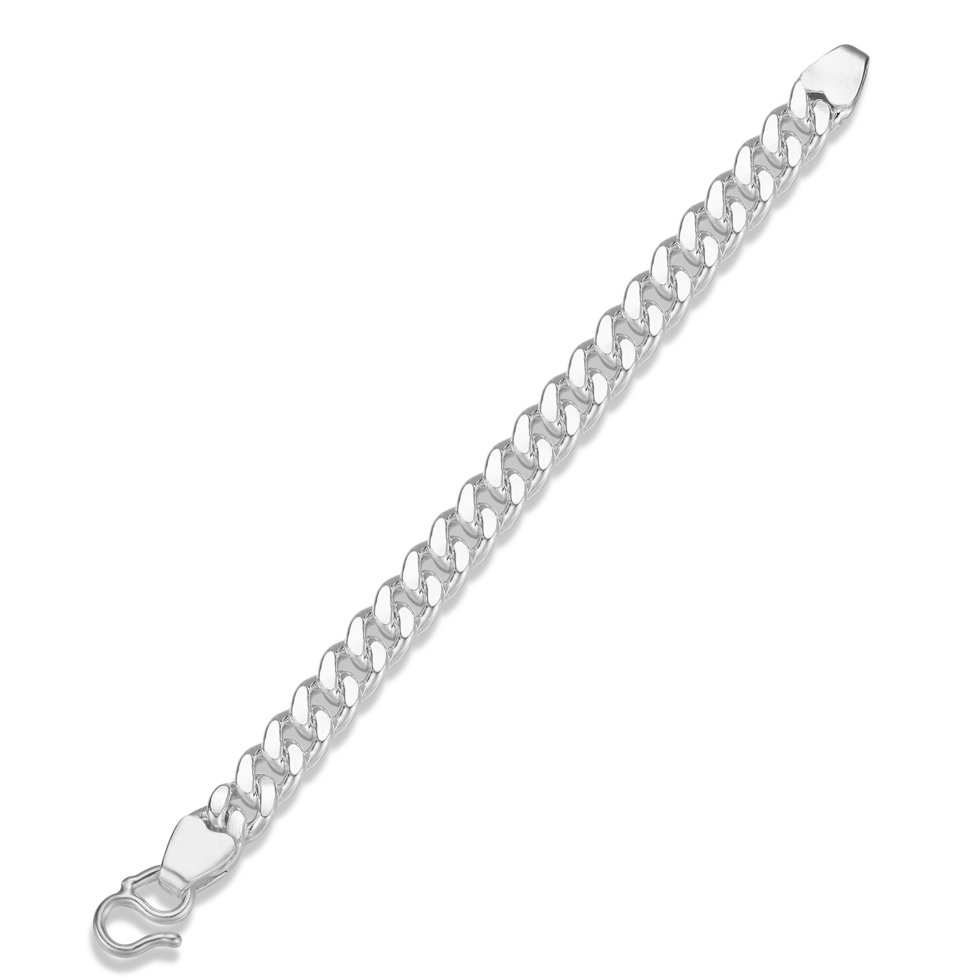 Unisex Fine Silver Link Bracelet I - 9mm